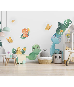 Vinilos decorativos Adhesivos infantiles de pared de dinosaurios modelo 2 infantil niño (0131)