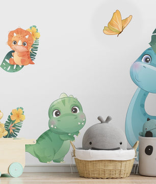 Vinilos decorativos Adhesivos infantiles de pared de dinosaurios modelo 2 infantil niño (0131)
