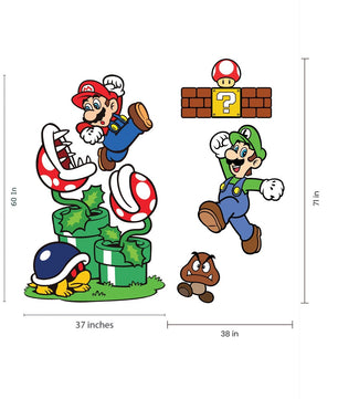 Vinilos decorativos Adhesivos infantiles de Pared mario bros 5 niño