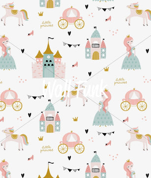 Papel para paredes Castillo mosaico princesa 2