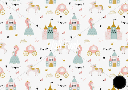 Papel para paredes Castillo mosaico princesa 2