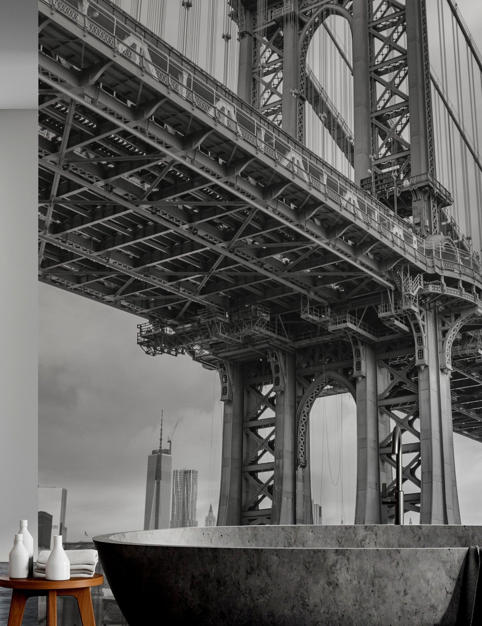 Papel para paredes Ciudades Puente