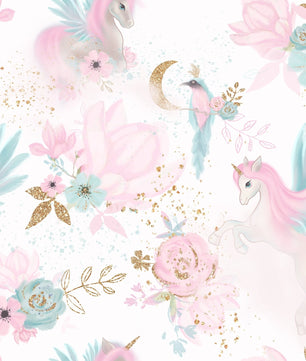 Papel para paredes diseño Unicornios