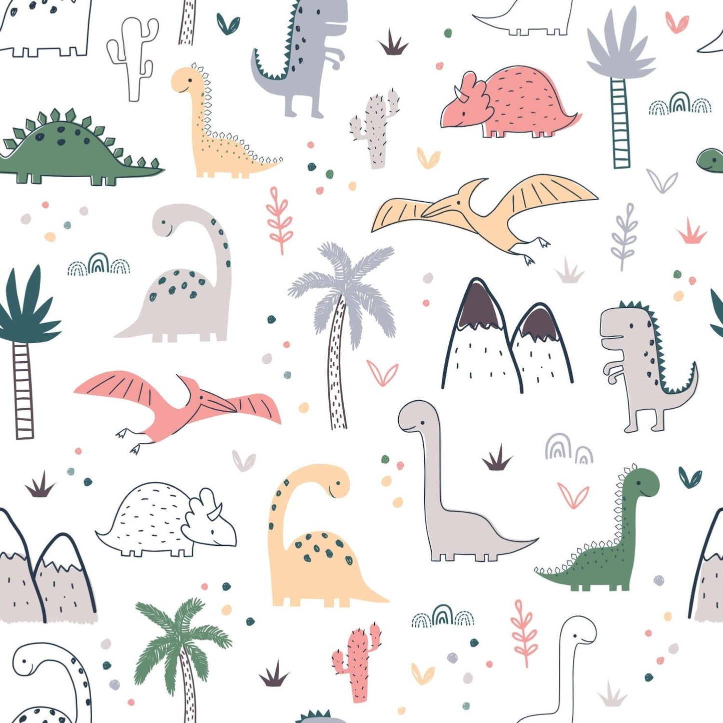 Papel para paredes Mosaico jurassico