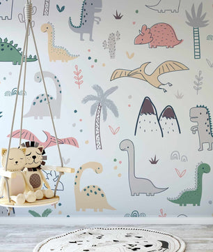 Papel para paredes Mosaico jurassico