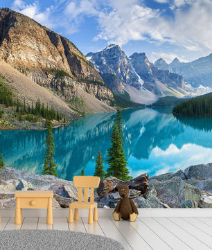 Papel para paredes Paisajes 9 lago turquesa
