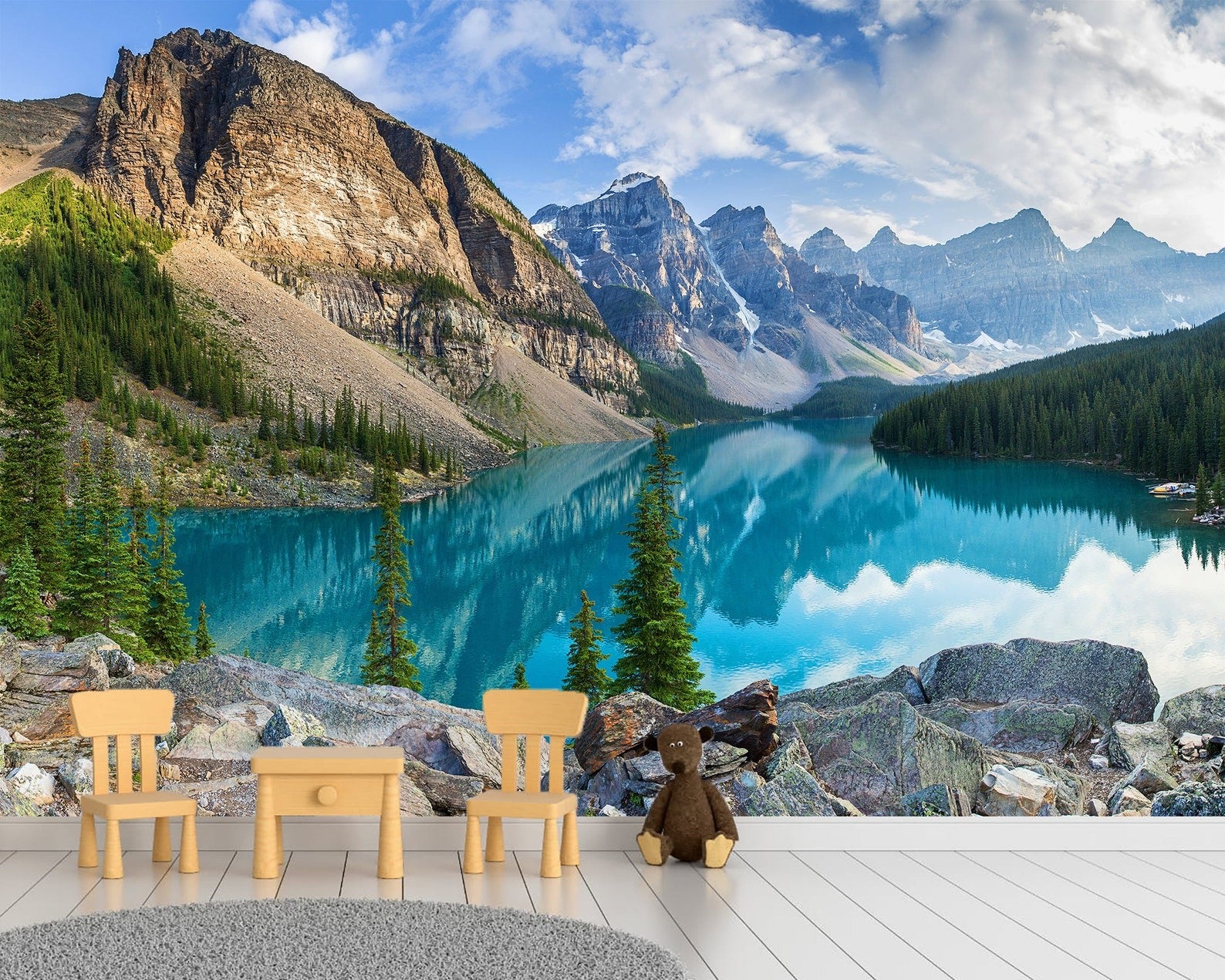 Papel para paredes Paisajes 9 lago turquesa