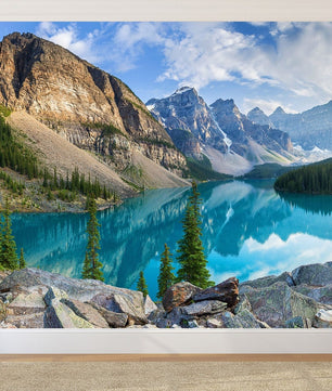 Papel para paredes Paisajes 9 lago turquesa
