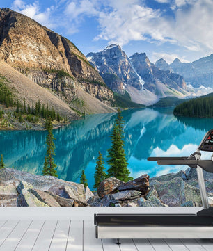 Papel para paredes Paisajes 9 lago turquesa