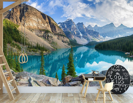 Papel para paredes Paisajes 9 lago turquesa