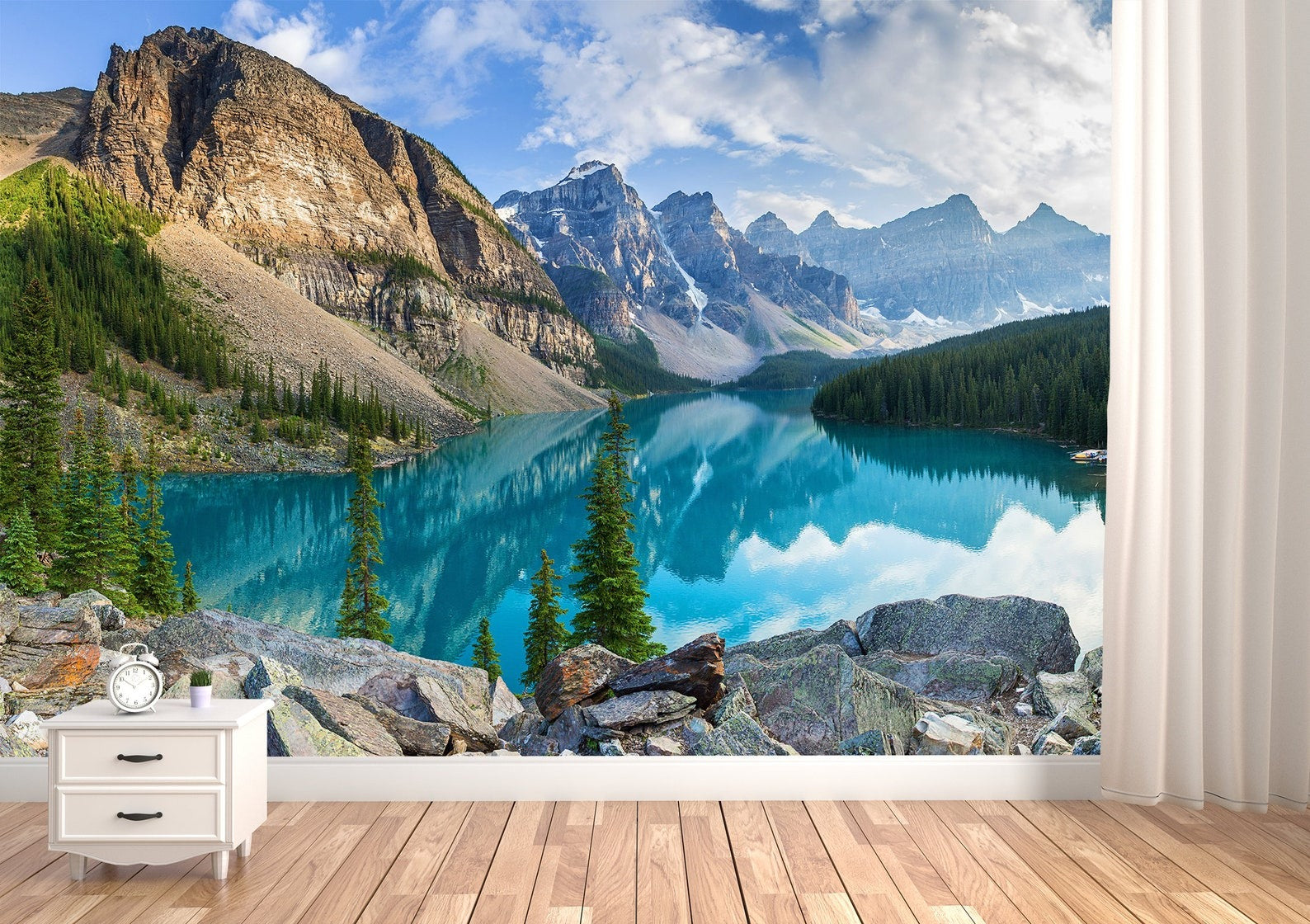 Papel para paredes Paisajes 9 lago turquesa
