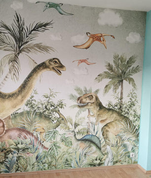 Papel para paredes Jungla jurassica