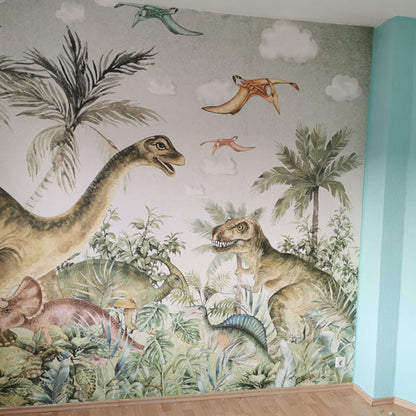 Papel para paredes Jungla jurassica
