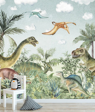 Papel para paredes Jungla jurassica