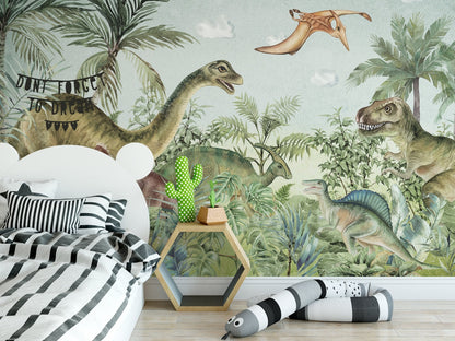 Papel para paredes Jungla jurassica