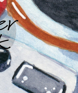 Papel para paredes arte astronauta en acuarela