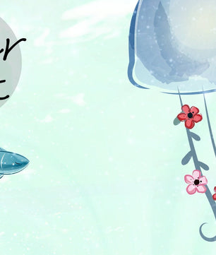 Papel para paredes Fondo Marino animales Coquetos