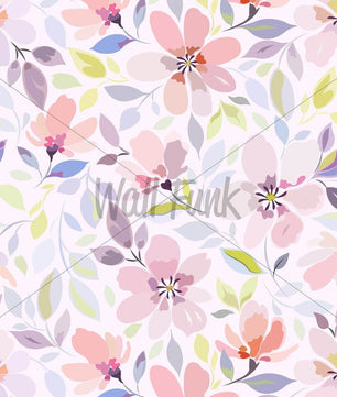 Papel para paredes Flores Mosaico 8