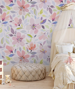 Papel para paredes Flores Mosaico 8