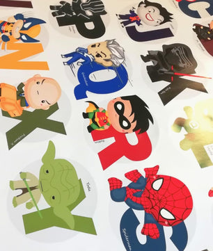 Abecedario Superheroes