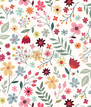 Papel para paredes Flores Mosaico 1