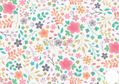 Papel para paredes Flores Mosaico 7