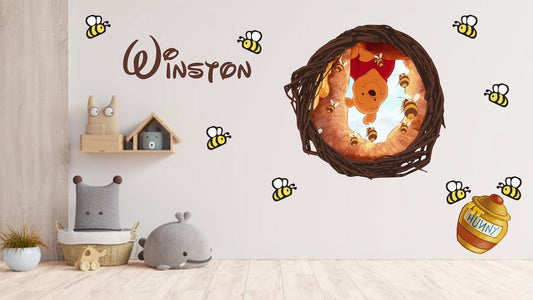 Vinilos decorativos Adhesivos infantiles de Pared  Winnie the Pooh 9