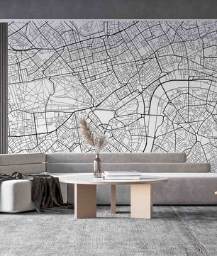 Papel para paredes Ciudades 12 mapa