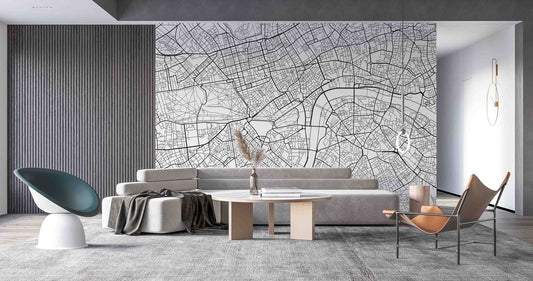 Papel para paredes Ciudades 12 mapa