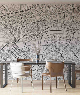 Papel para paredes Ciudades 12 mapa