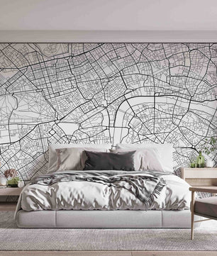 Papel para paredes Ciudades 12 mapa