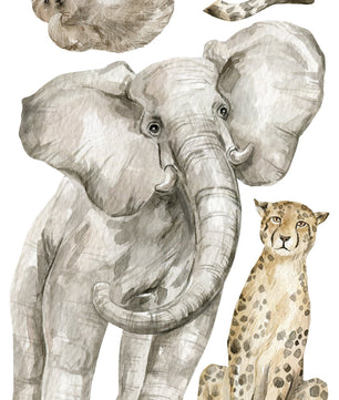 Vinilos decorativos Adhesivos infantiles de Pared Elefante en la selva