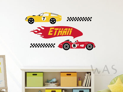 Vinilos decorativos Adhesivos infantiles de Pared  Carros 1