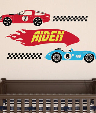 Vinilos decorativos Adhesivos infantiles de Pared  Carros 1
