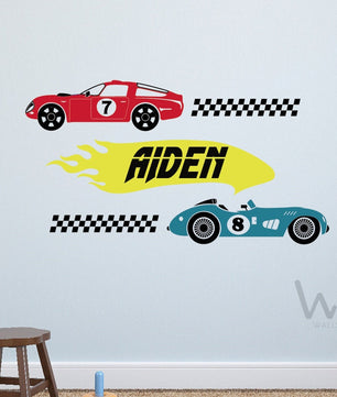Vinilos decorativos Adhesivos infantiles de Pared  Carros 1