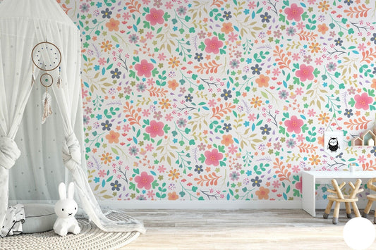 Papel para paredes Flores Mosaico 7