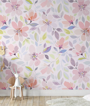 Papel para paredes Flores Mosaico 8