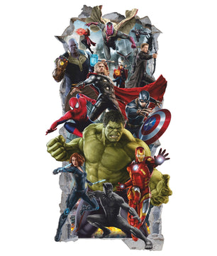 Vinilos decorativos Adhesivos infantiles de pared los vengadores 8