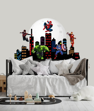 Vinilos decorativos Adhesivos infantiles de pared los vengadores 9
