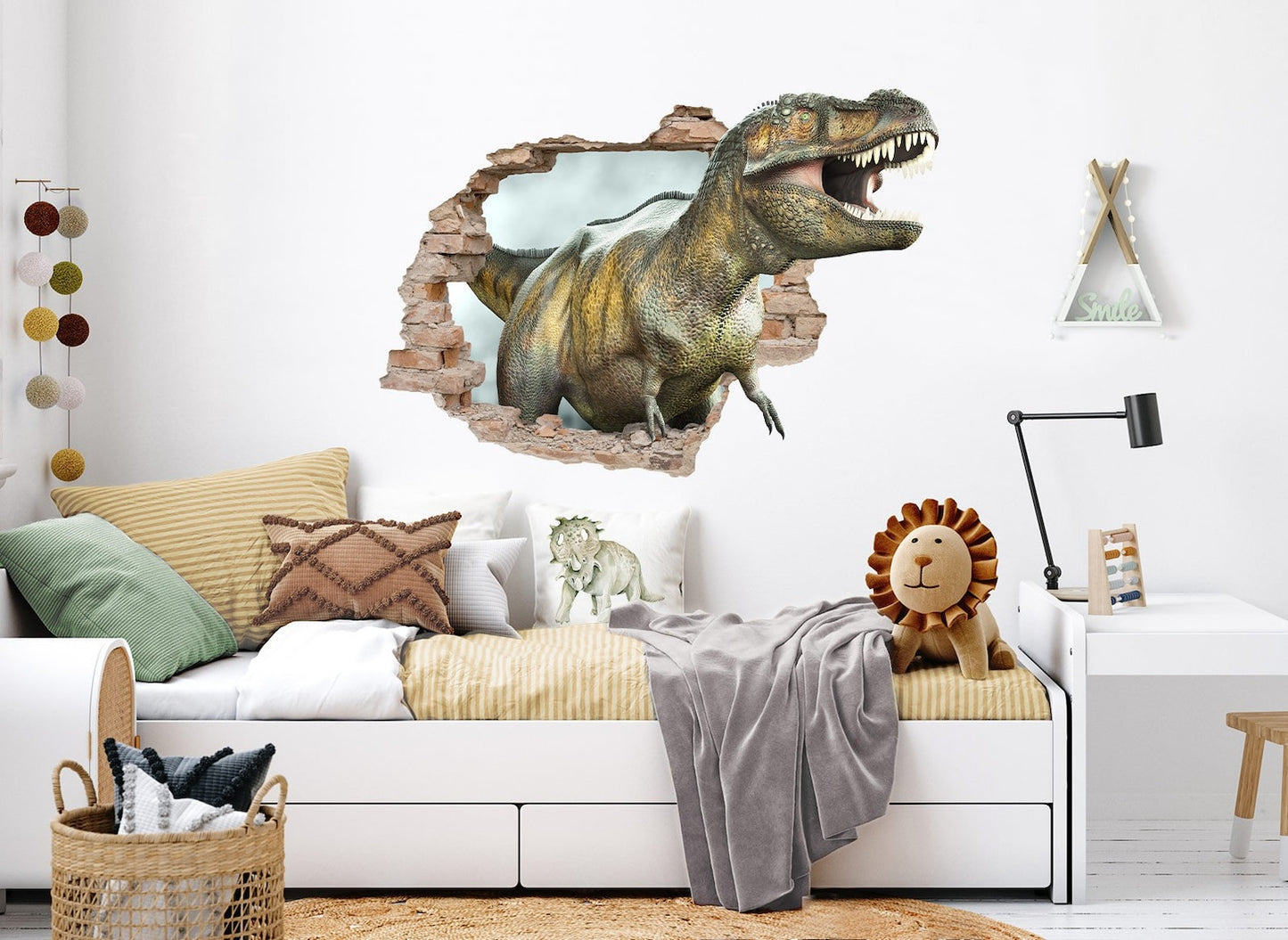 Vinilos decorativos Adhesivos infantiles de pared  Conjunto de dinosaurios Conjunto