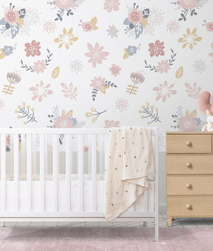 Papel para paredes Flores Mosaico 2