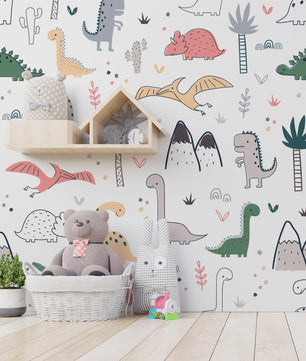 Papel para paredes Mosaico jurassico