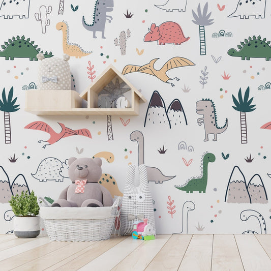 Papel para paredes Mosaico jurassico