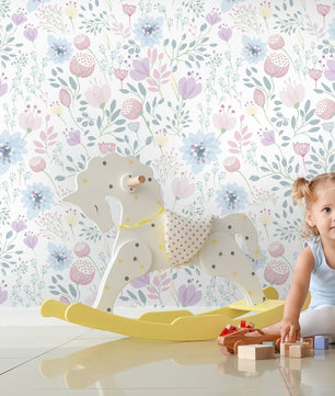 Papel para paredes Flores Mosaico 5