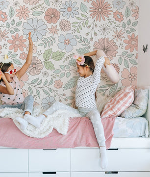 Papel para paredes Flores Mosaico 6