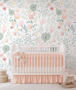 Papel para paredes Flores Mosaico 5