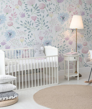 Papel para paredes Flores Mosaico 5