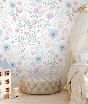 Papel para paredes Flores Mosaico 5