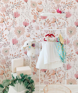 Papel para paredes Flores Mosaico 10