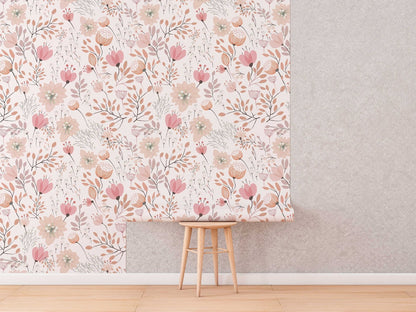 Papel para paredes Flores Mosaico 10